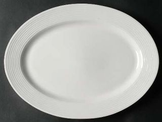 Gibson Designs Wall Street (Emboss Rings 1/4 From Edge 14 Oval Serving Platter