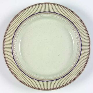Mikasa Libretto Salad Plate, Fine China Dinnerware   Stonecraft,Tan/Blue/Green B
