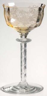 Tiffin Franciscan Cadena Amber Liquor Cocktail   Stem #15065, Amber
