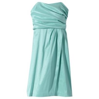 TEVOLIO Womens Plus Size Shantung Strapless Dress   Sunbleached Turquoise   24W