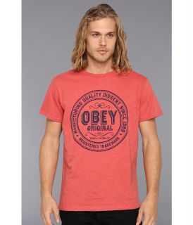 Obey Strictly Top Quality Slub Tee Mens T Shirt (Red)