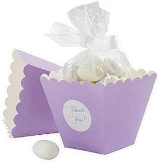 Lavender Popcorn Box Favor Kit Set