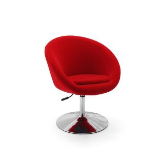 Barrel Red Adjustable Swivel Leisure Chair   B20