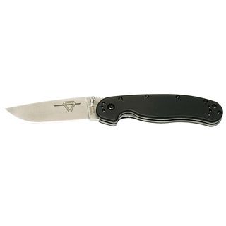 Ontario Knife Co Rat Satin Blade Folding Knife Plain Edge 8848