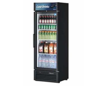 Turbo Air Refrigerated Merchandiser w/ 1 Door & 4 Shelves, White, 15.9 cu ft