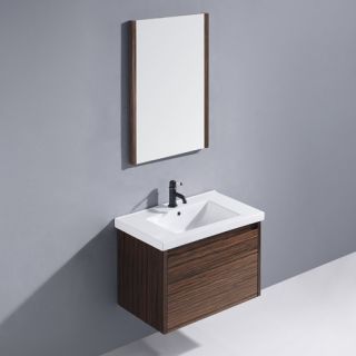 Vigo Industries VG09035109K Bathroom Vanity, 32 Espresso Petit Single w/Mirror Ebony