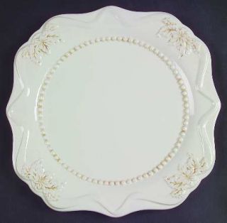 Roscher & Co Hera Square Dinner Plate, Fine China Dinnerware   White,Embossed Le