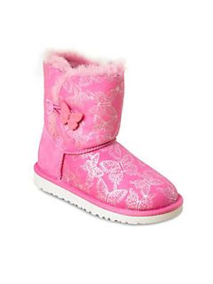 UGG Australia Infants, Toddlers & Girls Butterfly Bailey Button Boots   Raspb