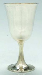 Wallace 3322 (Sterling, Hollowware) Gold Lined Water Goblet   Sterling, Hollowwa