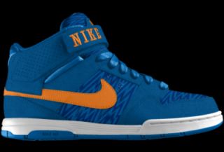Nike Air Mogan Mid 2 iD Custom Mens Skateboarding Shoes   Blue