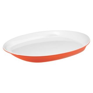 Rachael Ray Round and Square Oval Platter   Orange