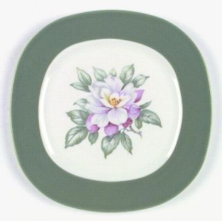 Taylor, Smith & T (TS&T) Lady Helen Dinner Plate, Fine China Dinnerware   Green