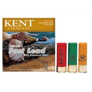 Kent Cartridge diamond Shot Lead Shotshells   Kent Ammo Ultfast Lead 12ga 2 3/4 3 3/4 1 1/4oz 4 25bx