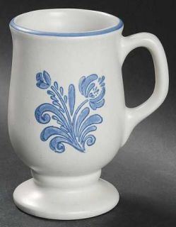 Pfaltzgraff Yorktowne (Usa) Mug, Fine China Dinnerware   Blue Floral,Smooth,Blue