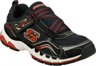 Boys Skechers Jagz   Navy/Red Casual Shoes