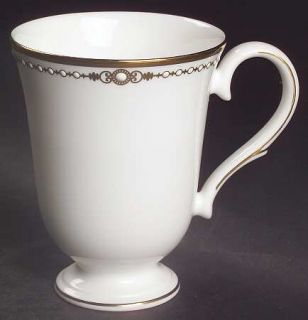 Lenox China Pearl Gold Accent Mug, Fine China Dinnerware   Classics, White Ename