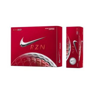 Nike RZN Red Golf Balls   White