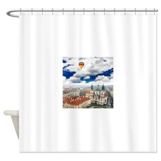  Aerial View Of Pragues Old Town Sq Shower Curtain  Use code FREECART at Checkout