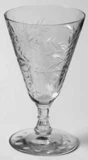 Huntington Glass 4416 1 3 Oz Footed Tumbler   Stem #4416,Cut Dots&Floral Bowl,Cu