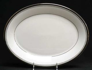 Royal Doulton Sarabande 13 Oval Serving Platter, Fine China Dinnerware   Black