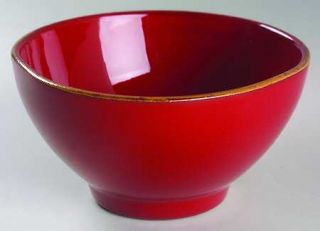 Vietri (Italy) Rosso Vecchio Coupe Cereal Bowl, Fine China Dinnerware   Crackled
