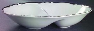 Harmony House China Starlight 11 Oval Divided Vegetable Bowl, Fine China Dinner