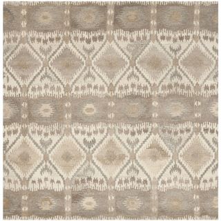 Safavieh Handmade Wyndham Natural New Zealand Wool Rug (7 Square)
