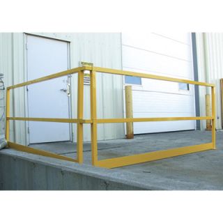 Vestil Steel Square Safety Handrails   120in.L, 42in.H., With Toeboard, Model#