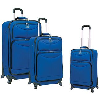 Travelers Club FORD Focus 3 pc. Expandable Spinner Upright Luggage Set, Blue