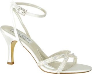 Womens Touch Ups Madelyn   White Satin Prom Shoes