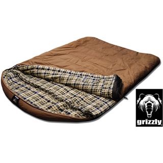 Grizzly 2 person +25 degree Canvas Sleeping Bag (Desert Tan  )