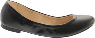 Womens Nine West Andhearts   Black Talko Kid Leather Ballet Flats