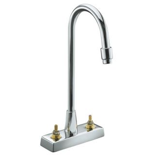 Kohler K 7305 k cp Polished Chrome Triton Centerset Lavatory Faucet With Aerator, Requires Handles, Less Drain And Lift Rod