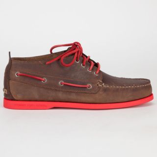Authentic Original Color Pop Mens Chukka Boots Dark Brown/Red