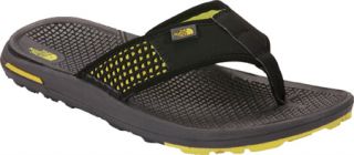 Mens The North Face Bolinas   TNF Black/Citronelle Green Thong Sandals