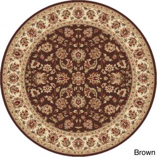 Rhythm 105370 Traditional Area Rug (5 3 Round) (Varies based on option selectedSecondary Colors Beige, brown, green, blueShape RectangleTip We recommend the use of a non skid pad to keep the rug in place on smooth surfaces.All rug sizes are approximate