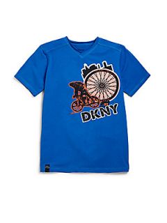 DKNY Toddlers & Little Boys Pedal The City Graphic Tee   Royal Blue