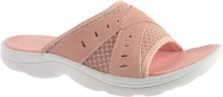 Womens Easy Spirit Off Duty   Light Pink Combo Suede Casual Shoes