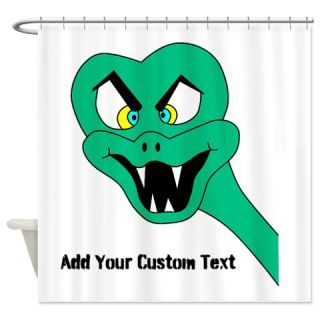  Snake with Custom Text Shower Curtain  Use code FREECART at Checkout