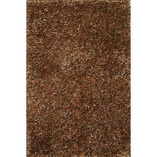 Hand tufted Rocco Rust/ Brown Shag Rug (36 X 56)