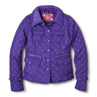 Dollhouse Girls 4 Pocket Quilted Jacket   Purple 16