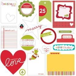 Christmas Countdown Paper Pieces Cardstock Die cuts