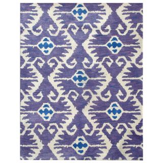 Safavieh Handmade Wyndham Lavender/ Ivory Wool Rug (4 X 6)