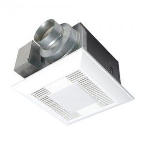 Panasonic FV08VKL4 Bathroom Fan, 80 CFM WhisperGreenLite Continuous Ventilation w/ Light for 4 Duct
