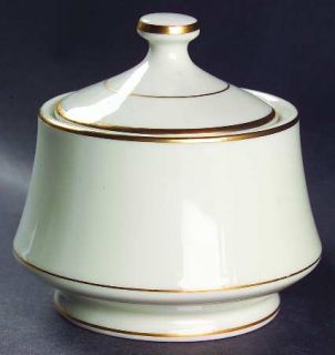 Royal Limited Golden Ivory Sugar Bowl & Lid, Fine China Dinnerware   Ivory Backg