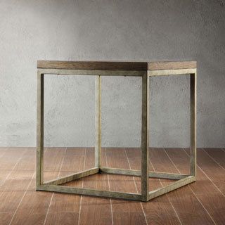 Somme Rustic Oak End Table