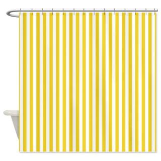  Yellow Candy Stripes Shower Curtain  Use code FREECART at Checkout