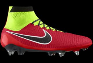 Nike Magista Obra SG PRO iD Custom Mens Soft Ground Soccer Cleats   Red