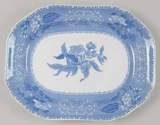 Spode Camilla Blue (Earthenware,Scalloped)  14 Oval Serving Platter, Fine China
