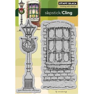 Penny Black Winter Illumination Cling Rubber Stamp (BlackMaterials AcrylicDimensions 4 inches high x 6 inches wide )